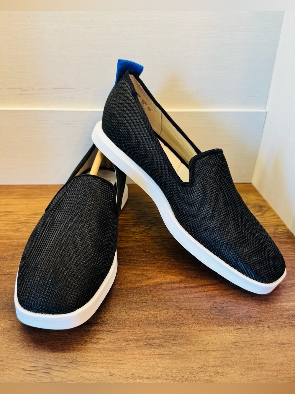 NIB Franco Sarto Boston 3 Black Mesh Slip On Sneaker Loafer Women’s Size‎ 5